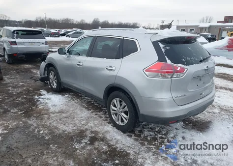 2015 Nissan Rogue Sv z USA, uszkodzony, nr VIN KNMAT2MV4FP519520